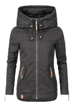 Navahoo Wekoo - Parka - Schwarz Dots -Winterjas Winkel ef2a8ddc2b2c4a409328b1ce863a56c0