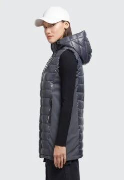 Khujo Becca Shiny - Bodywarmer - Grau -Winterjas Winkel ef3b56f8521a4214aa66e7b08695b5e3 scaled