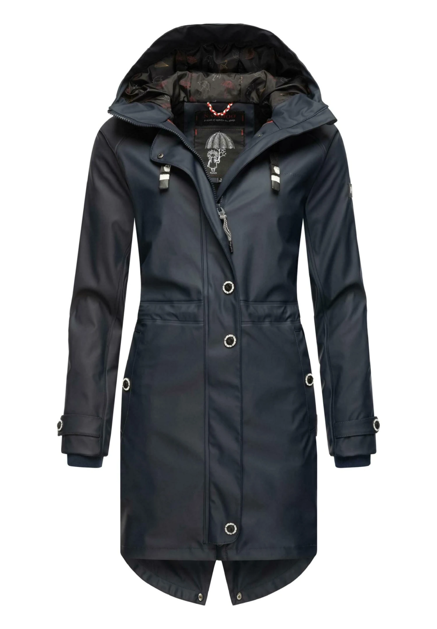 Navahoo Rainy Flower - Parka - Dark Blue 5 Navahoo Rainy Flower - Parka - Dark Blue - Afbeelding 5