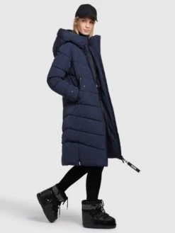 Khujo Tussenmantels Tussenmantel Klayd Dames Donkerblauw -Winterjas Winkel f8afbe97679593891da7bc3b593394bd scaled