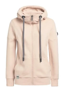 Khujo Salomea - Sweater Met Rits - Aprikot -Winterjas Winkel fae348422dba48a8a0a42c3b1fbcb025